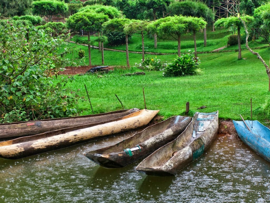 Pirogues, Bukavu, Democratic Republic of Congo
