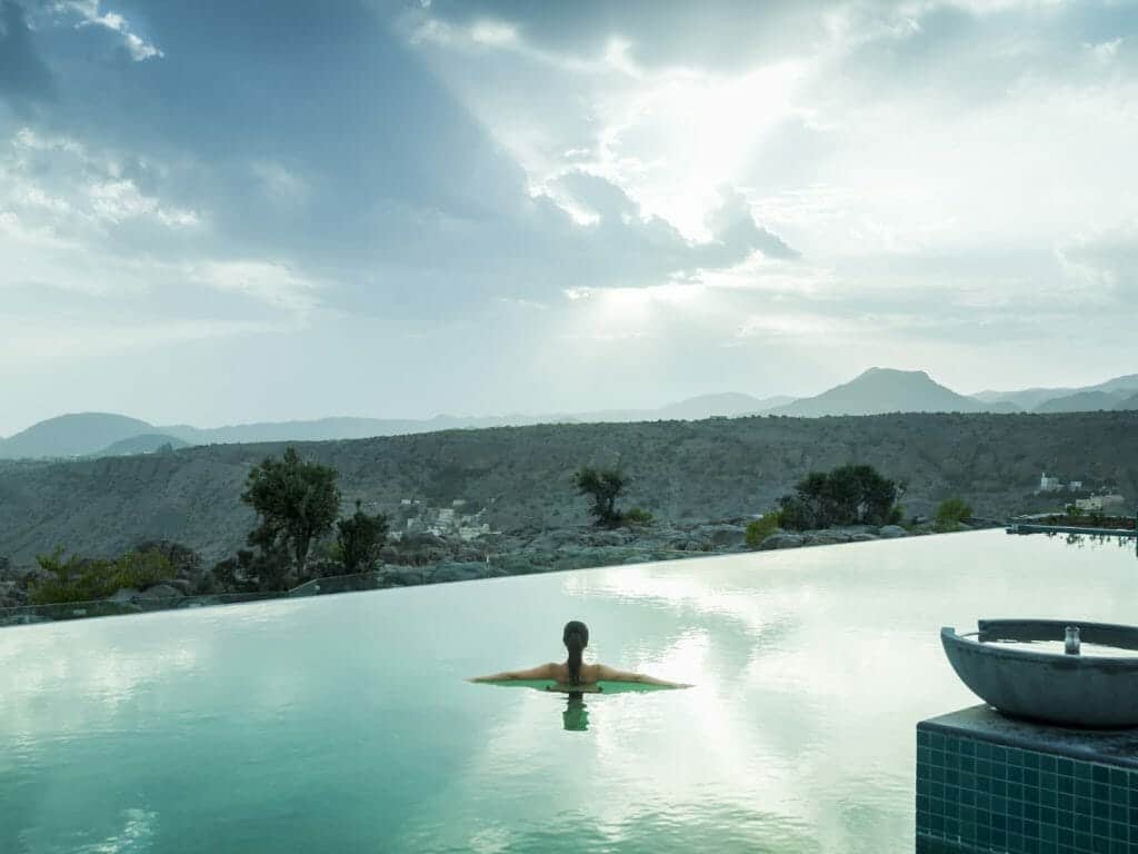Pool, Anantara Al Jabal Al Akhdar, Mountains, Oman
