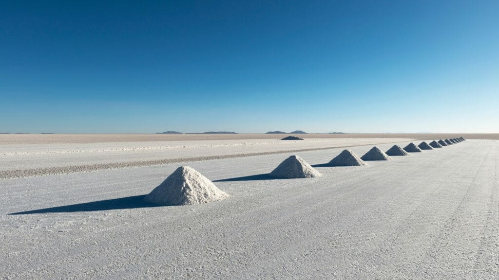 Salt pyramids, Colchani, Bolivia