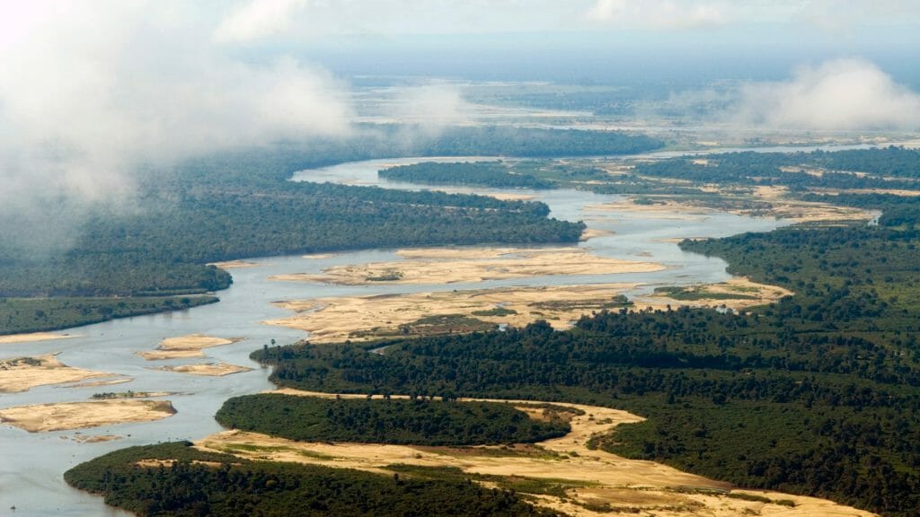 Selous aerial shot, Selous Game Reserve, Tanzania