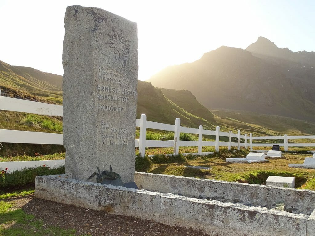 The grave of Shackleton