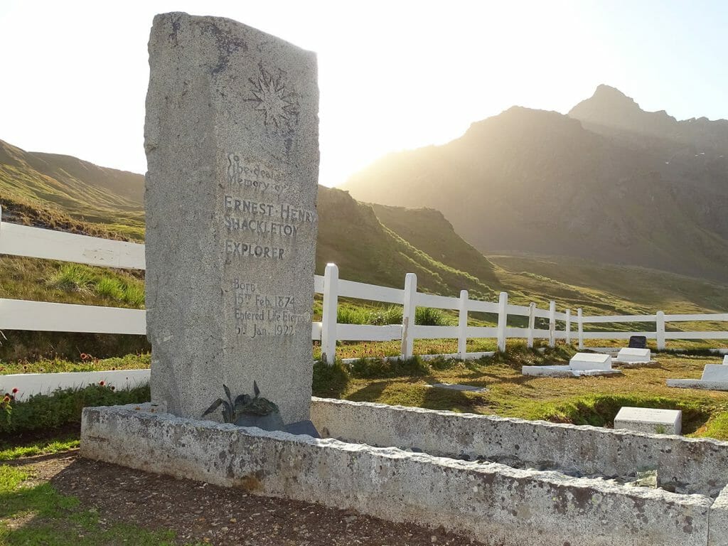 The grave of Shackleton