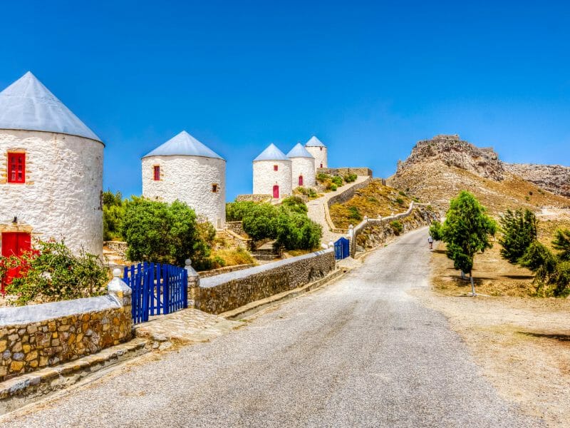 Houses, Leros Island, Greece