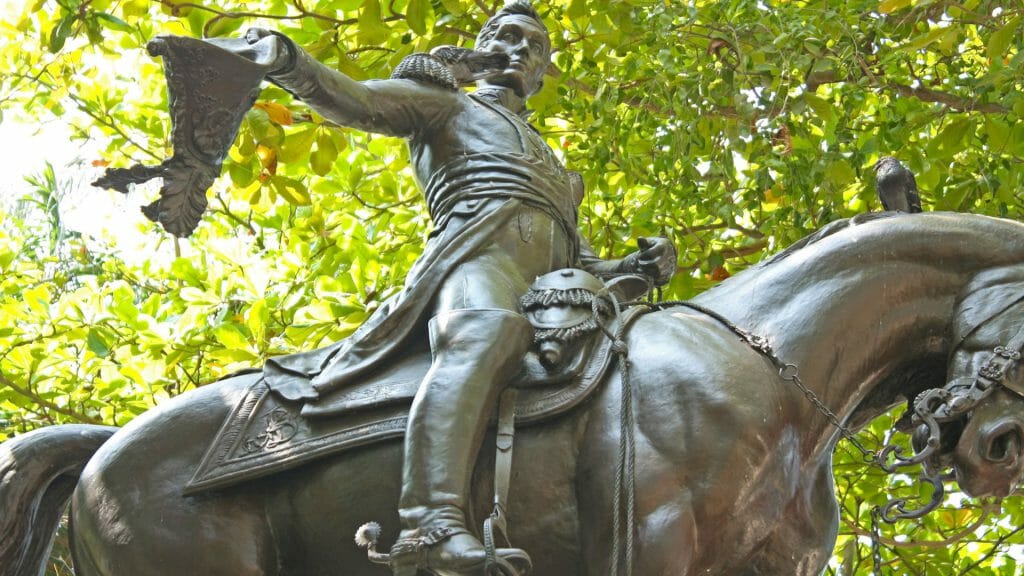 Statue of Simon Bolivar, Colombia