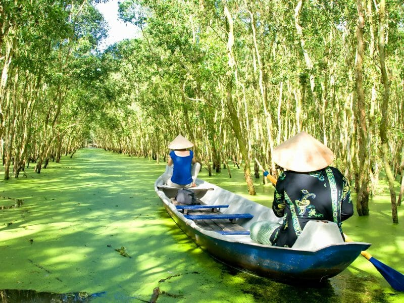Small Boat on the Mekong, Mekong Delta, Vietnam