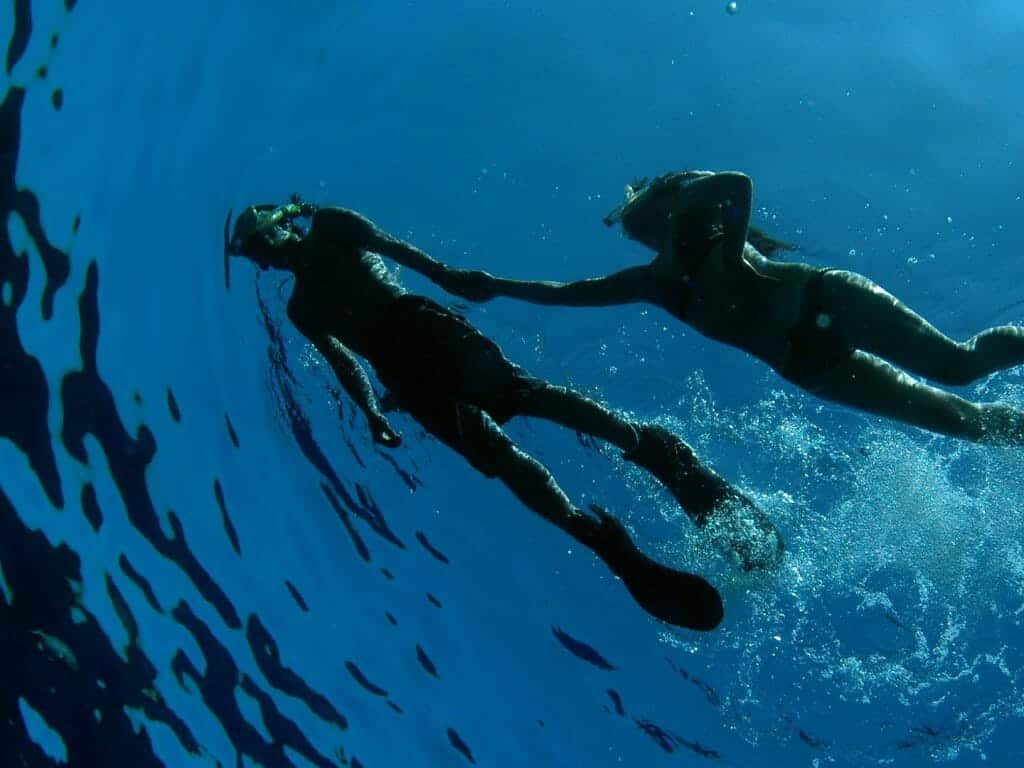 Snorkellers, Cuba, Cayo Coco, Cuba