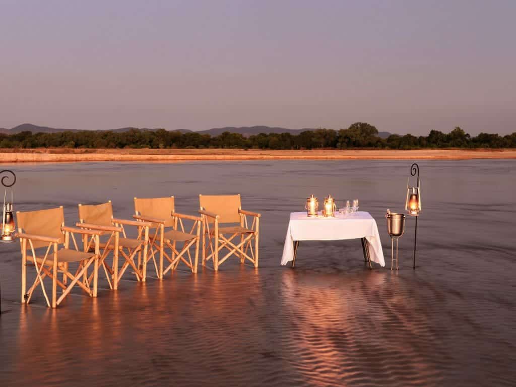 Sundowner, Kapamba Camp, South Luangwa, Zambia