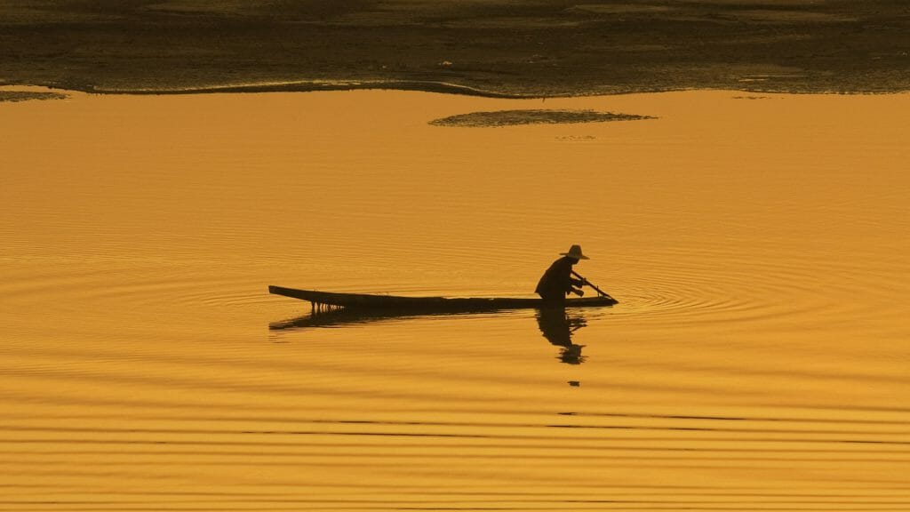 Sunset Over Inle Lake, Myanmar