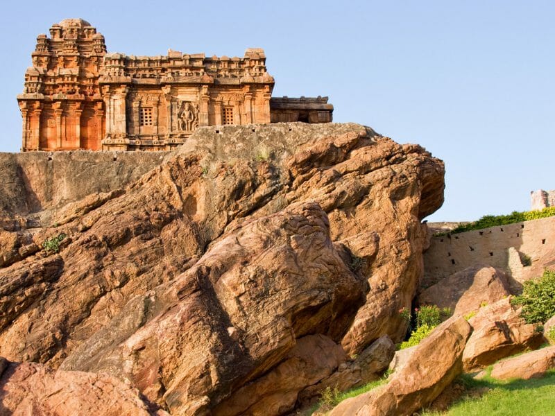 Temple on top of the rock, Badami, India