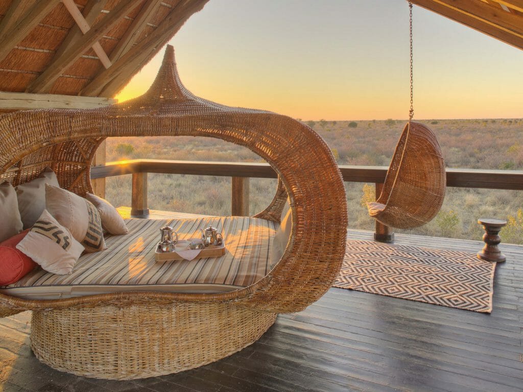 Top deck of the suite, Feline Fields, Kalahari Desert