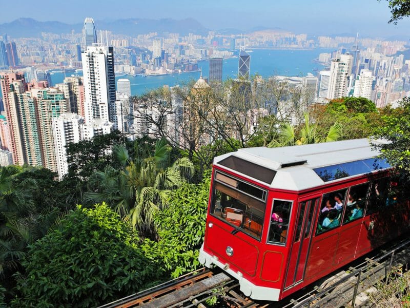 Tourist Tram, The Peak, Hong Kong, China