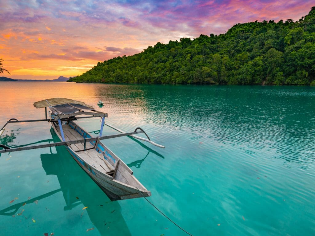 Traditional Boat, Togian Islands, Sulawesi, Indonesia