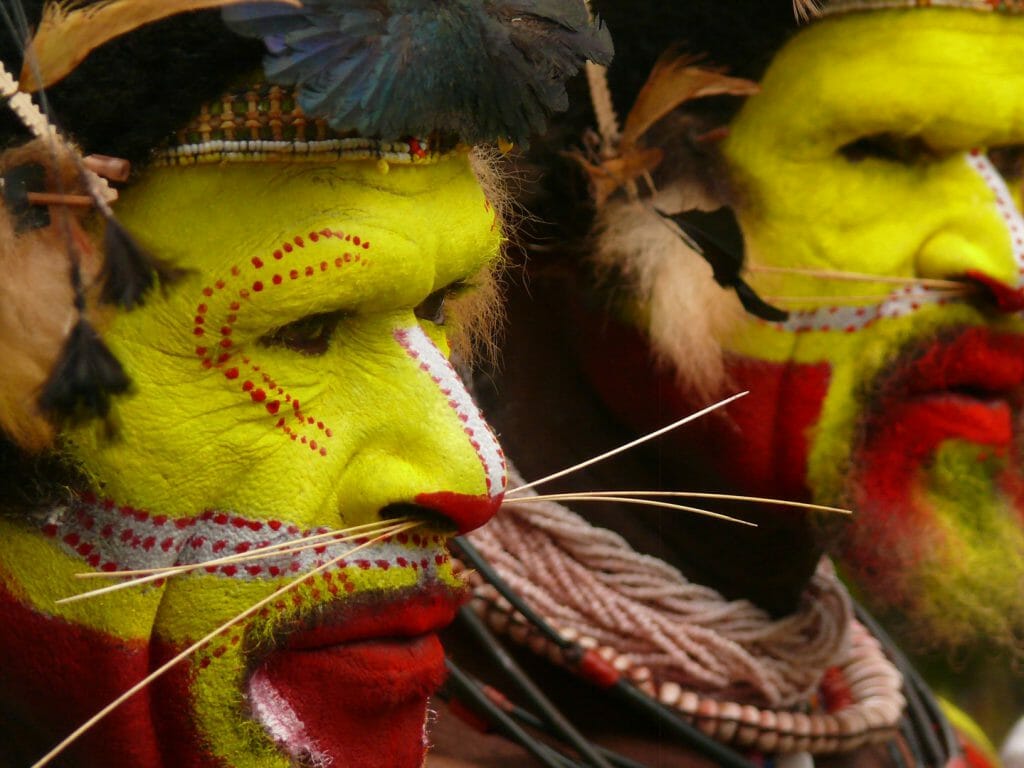 Traditional Costume, Huli wigmen, Papua New Guinea