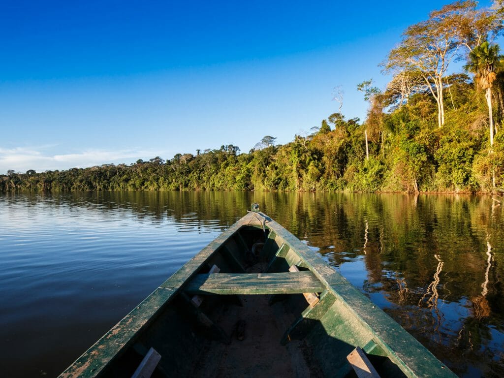 Travelling boat, Manaus, Brazil