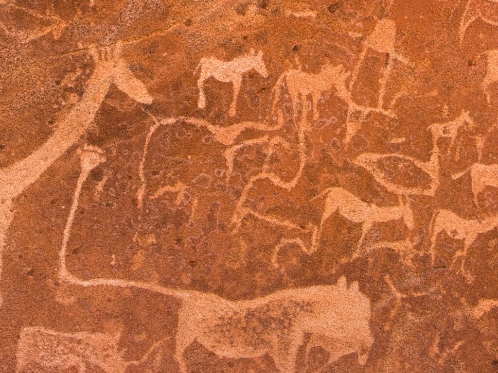 Twyfelfontein Rock Art, Damaraland, Namibia