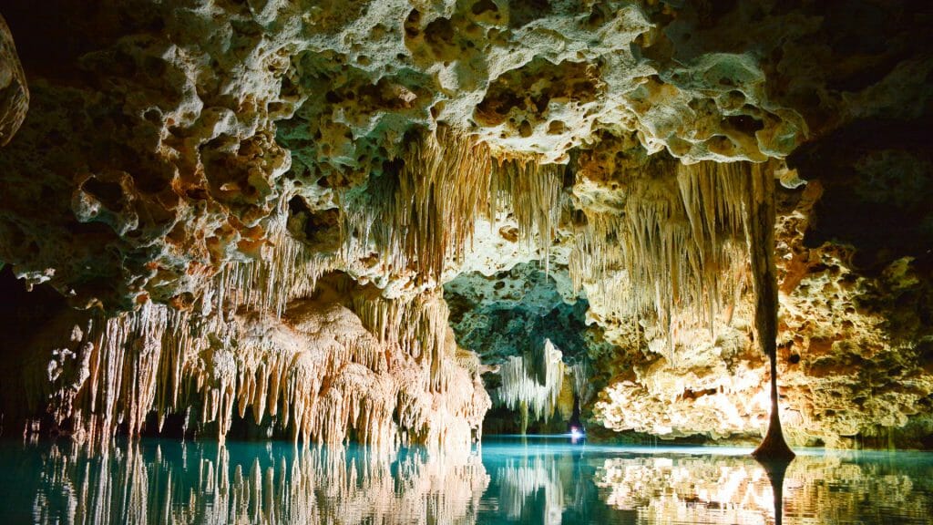 Underground cave system in Belize