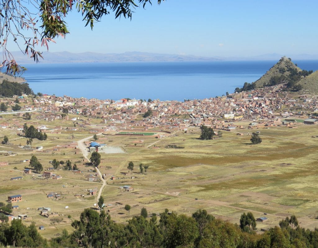 View of Copacabana, Lake Titicaca, Bolivia