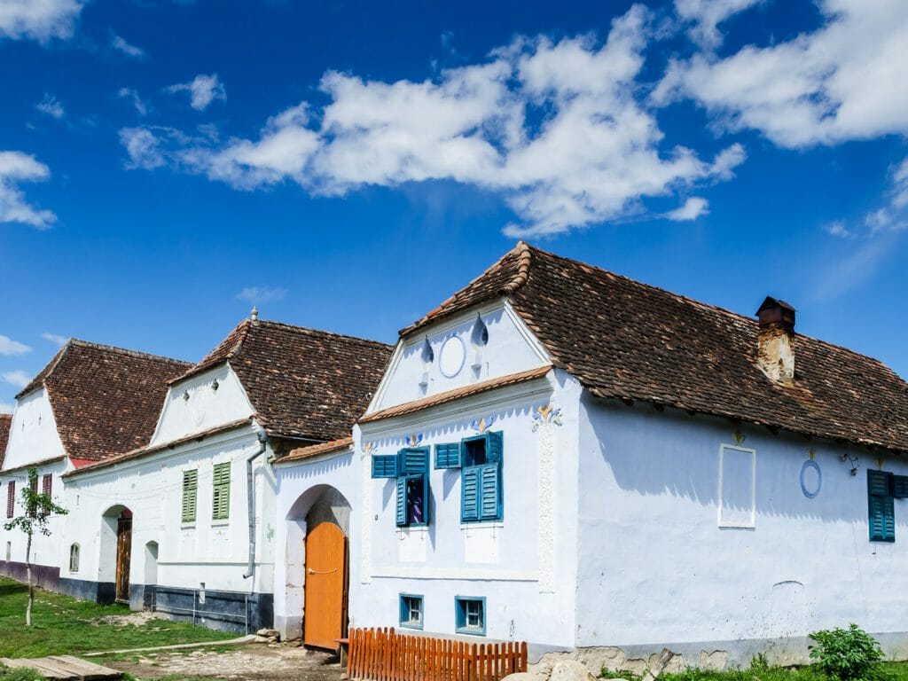Viscri village is a saxon rural commune with fortified church in Transylvania, landmark of Romania