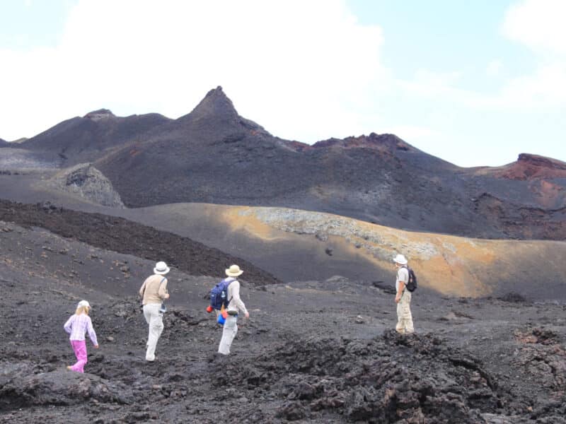 Walking on Volcan Chico, Isabela Island, Galapagos Islands