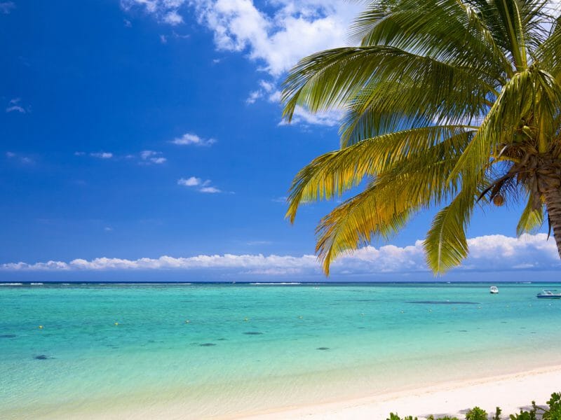 White sand beach, Mauritius