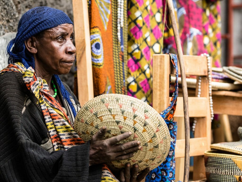 Woman Basket Seller, Entebbe, Uganda