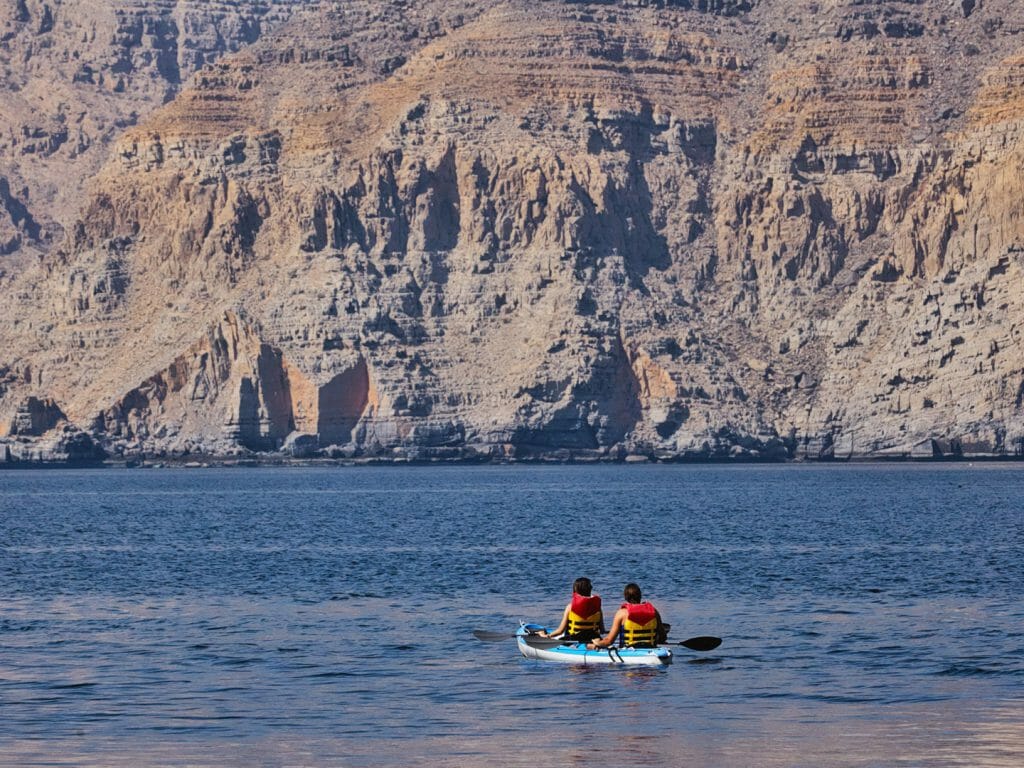 Zighy Bay Six Senses, Kayaking, Musandam, Oman