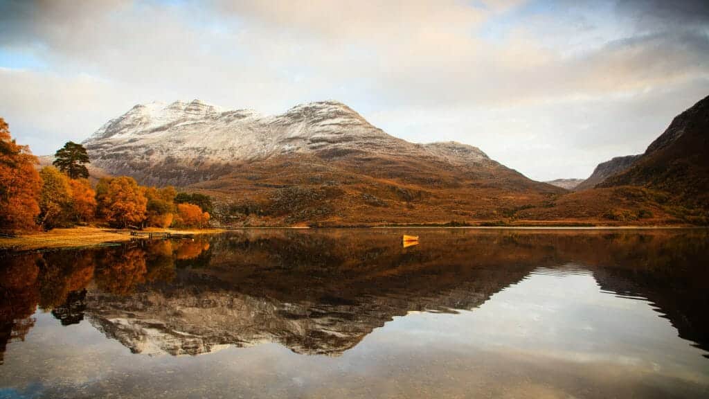 Autumn on Loch Maree, Scotland