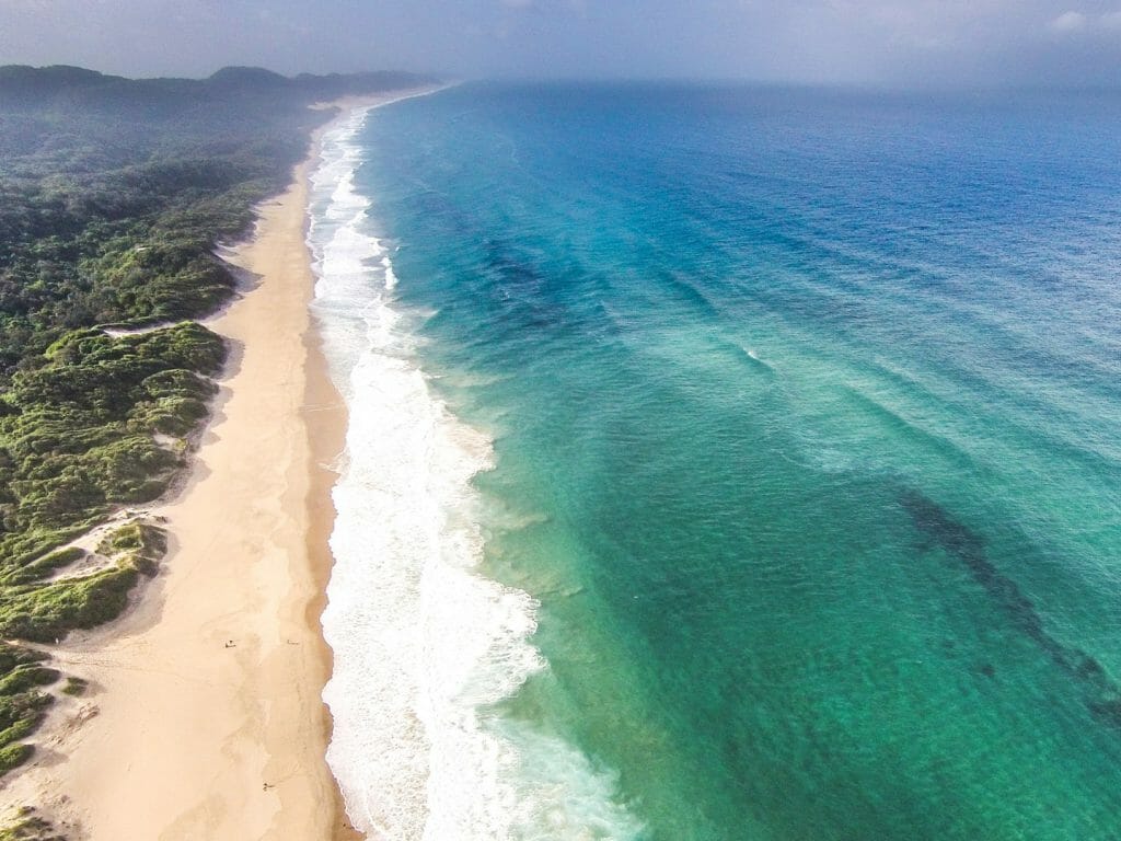 Coastline, Makakatana Bay Lodge, Kwazulu, South Africa