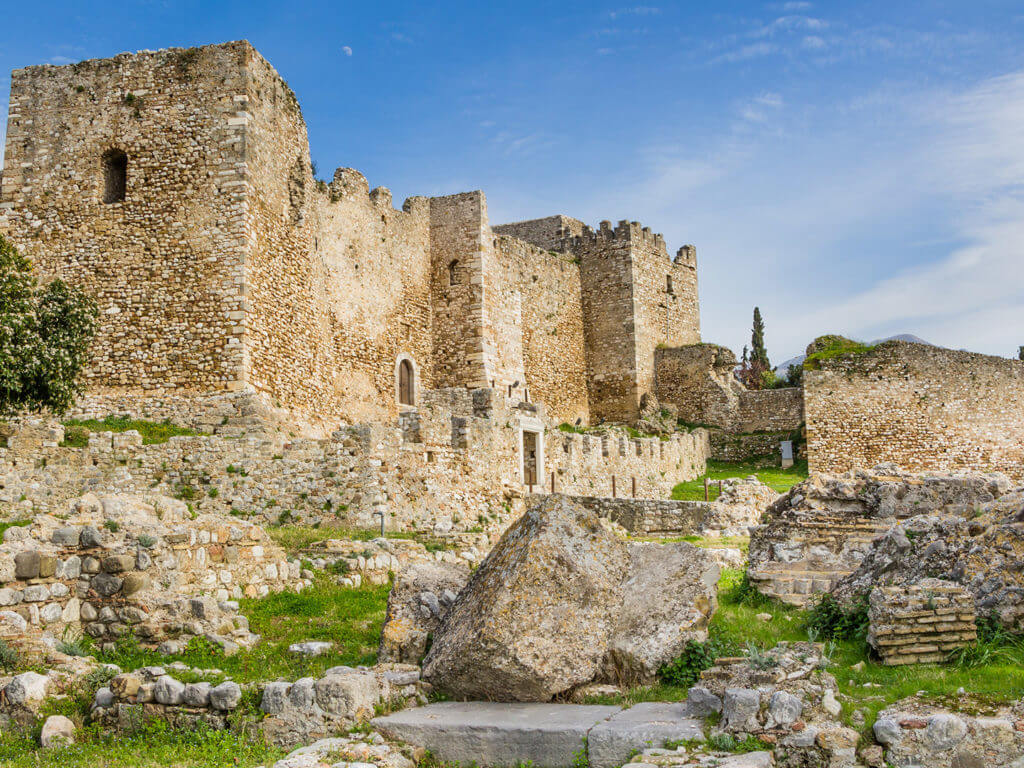 Old historic castle of Patras in Achaea on Peloponnese, Greece