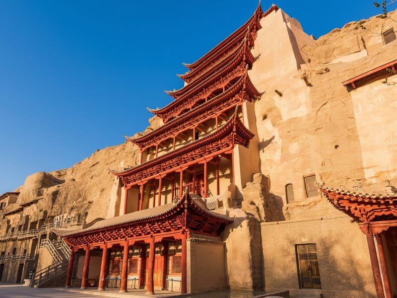 Mogao grottoes in Dunhuang, China