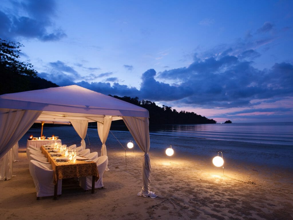 Private Beach Dining, Datai, Langkawi, Malaysia