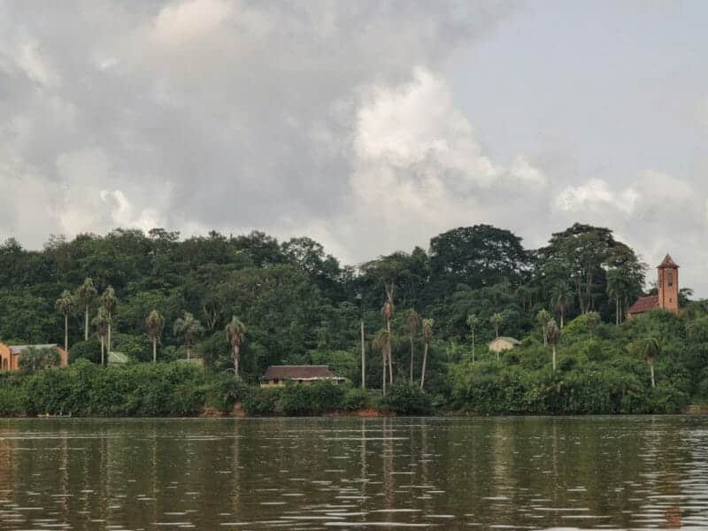 View of Albert Schweitzer Hospital, Lambarene, Gabon
