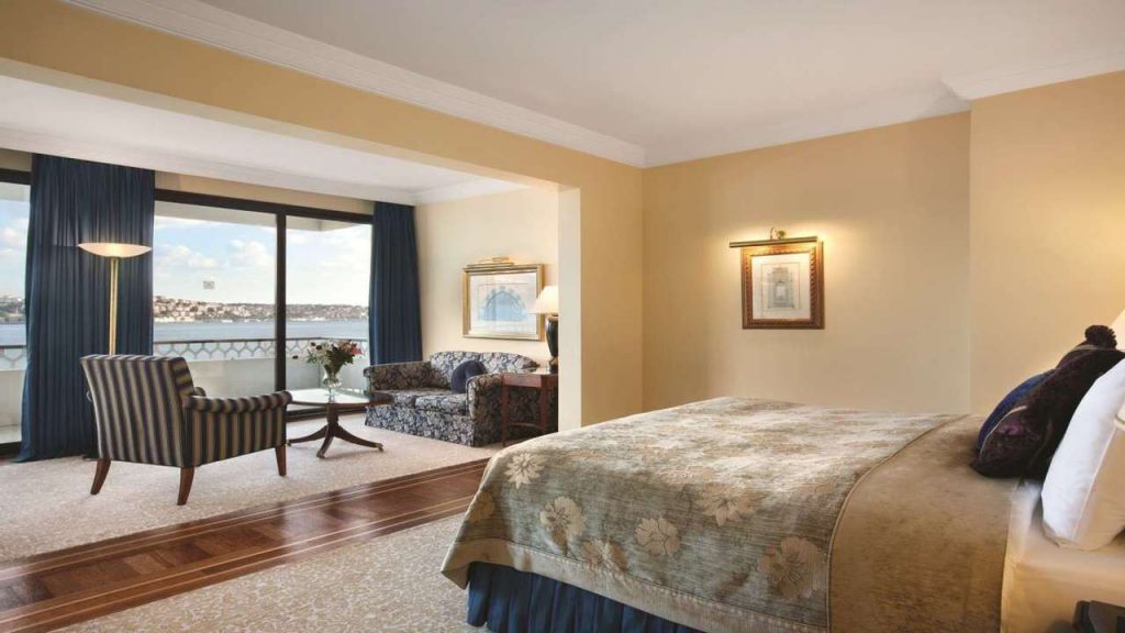 Grand Deluxe Bosphorus View Room, Ciragan Palace Kempinski, Istanbul, Turkey