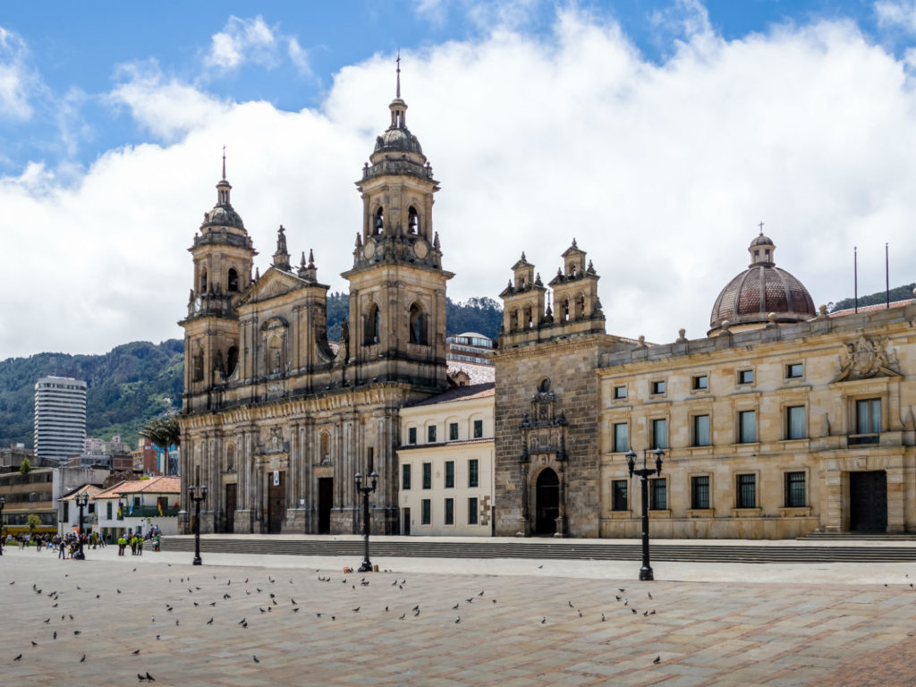 Bolivar Square and Cathedral, Bogota, Colombia