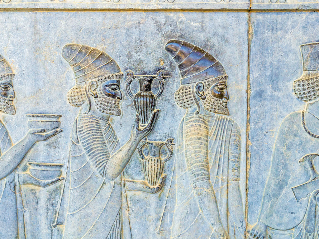 Bas relief, Persepolis, Shiraz, Iran