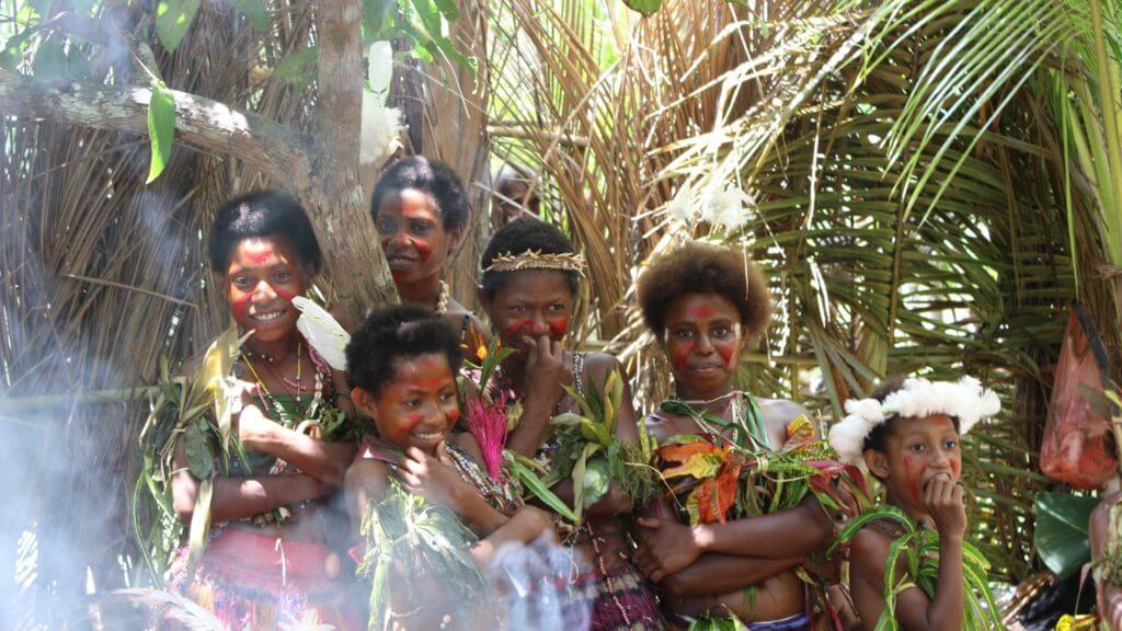 Tribal children, Papua New Guinea