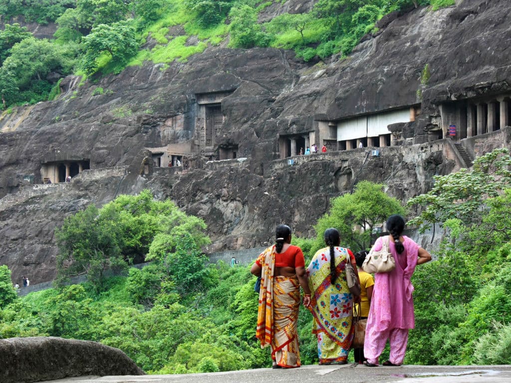 Ajanta caves local women
