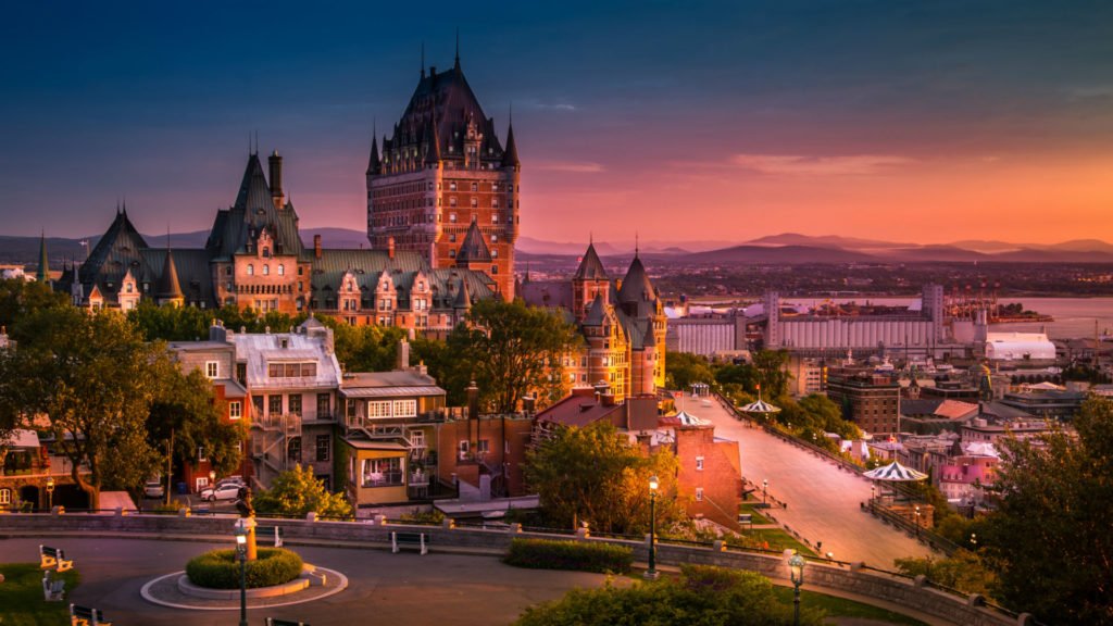 Frontenac Castle, Old Quebec  Canada, Eastern Cities and Niagara