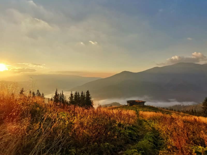 View from Bunea, Carpathian Mountains, Romania