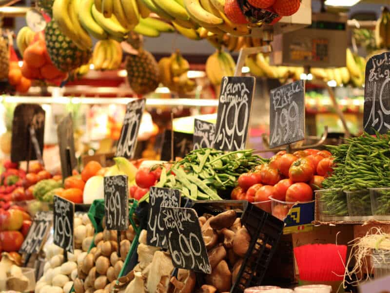 Fresh market, Spain