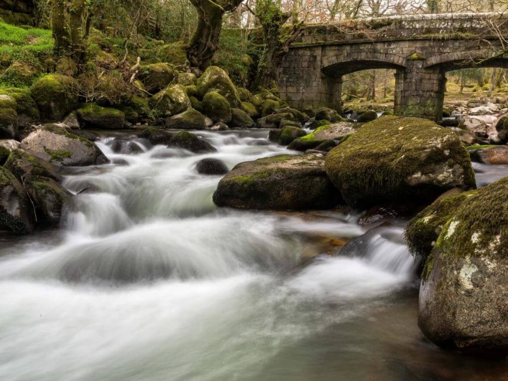 Dartmoor river scene, Dartmoor, England