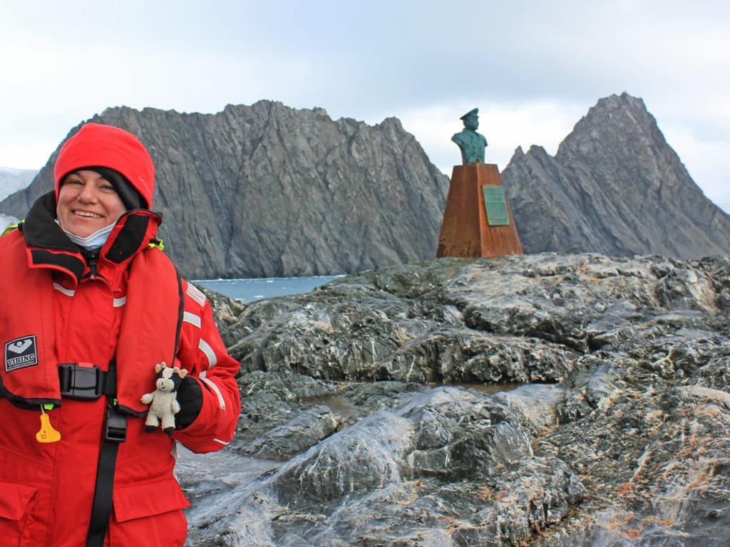 Sue Grimwood at Point Wild Elephant Island