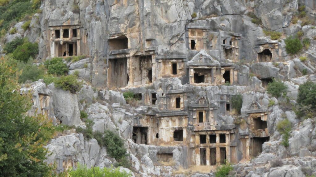 Rock tombs, Myra, Turkey
