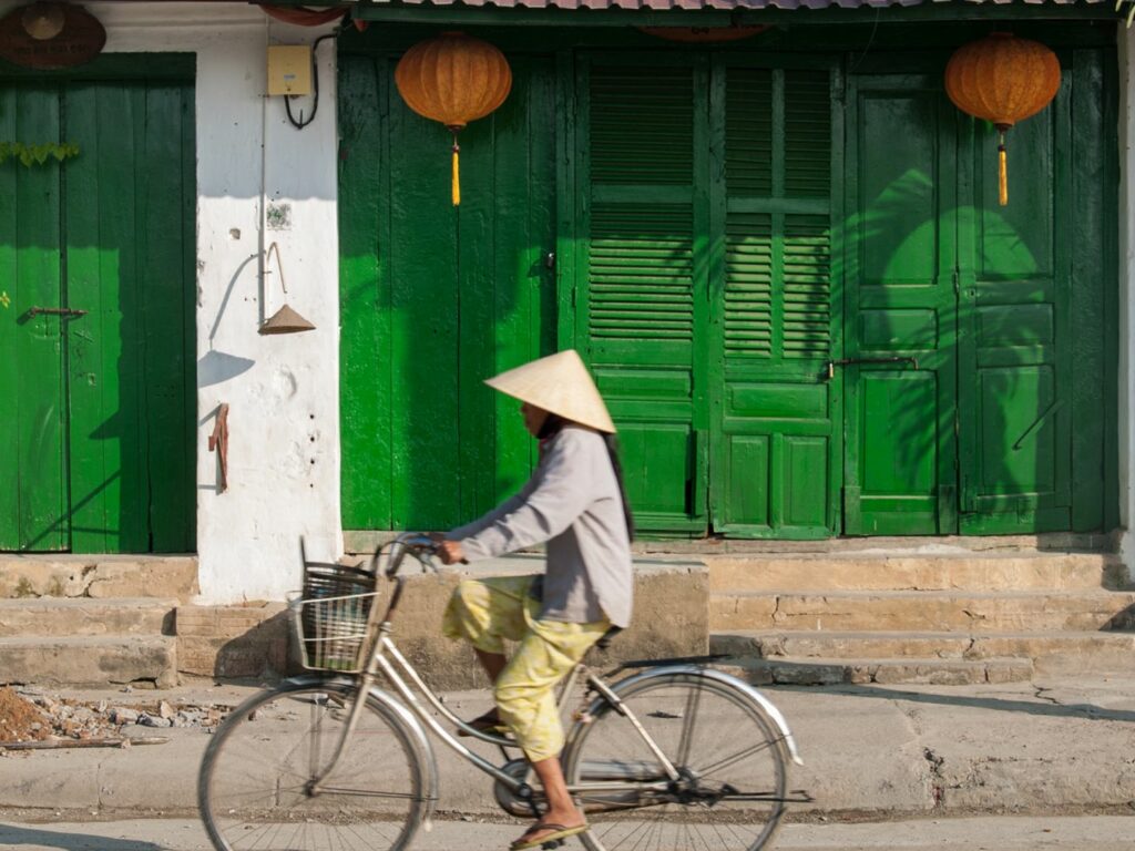 Local cycling in Hoi An, Vietnam