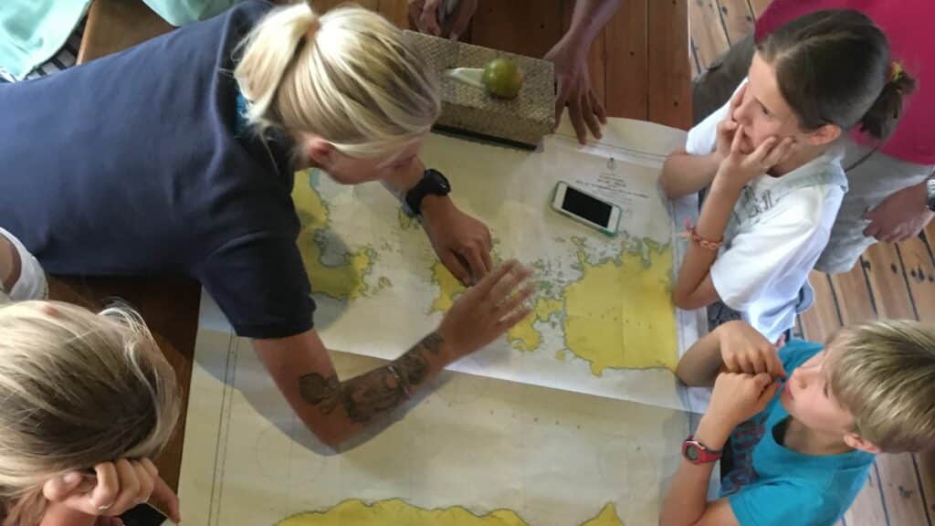 Route planning, cruise, Komodo, Indonesia