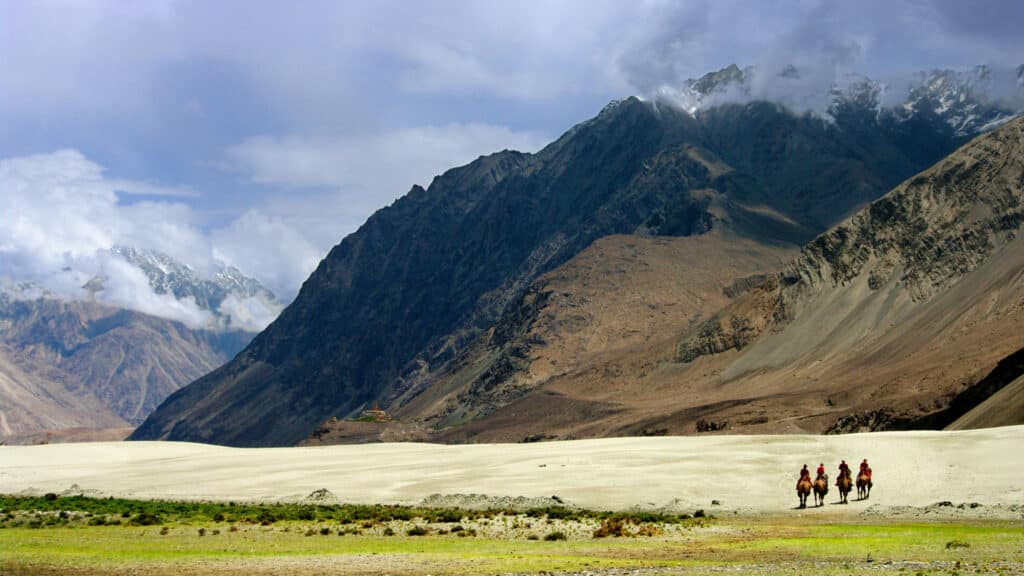 Horsemen, Nubra Valley, Ladakh, India