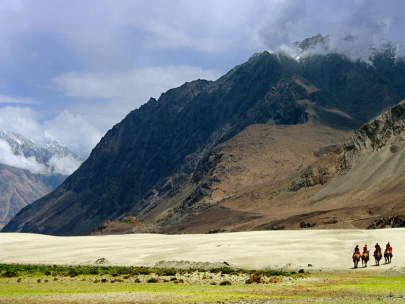 Horsemen, Nubra Valley, Ladakh, India
