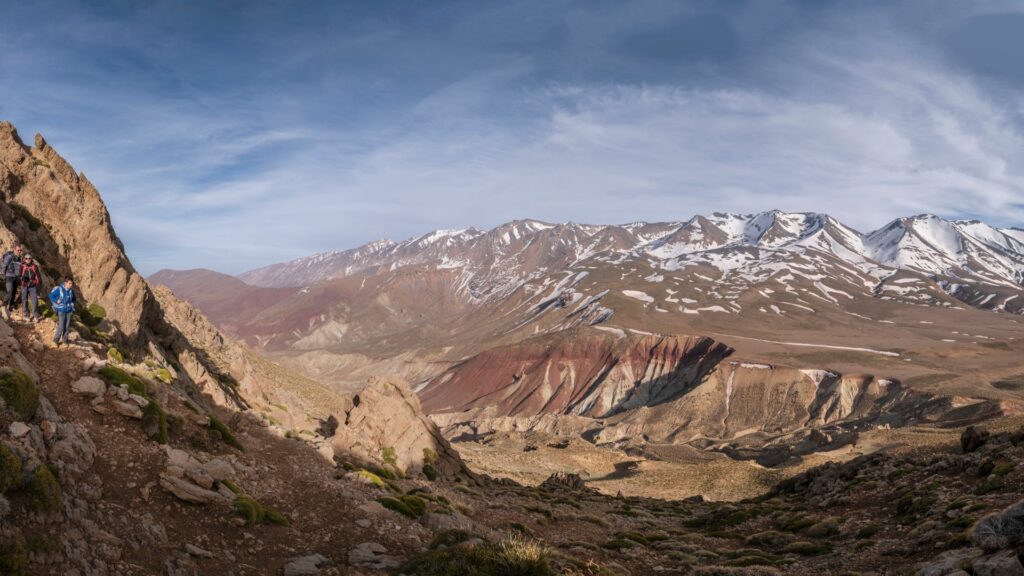 Atlas Mountin Trekking, Tarkeddit plain, Mount Goun, Morocco