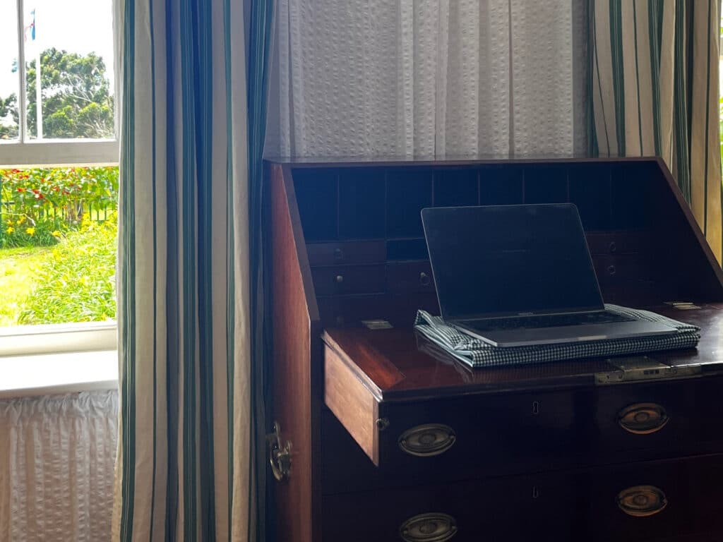 Napolean's writing desk, Longford House, St Helena