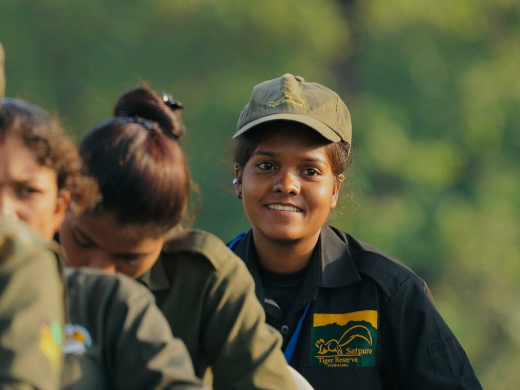 Female guides being trained